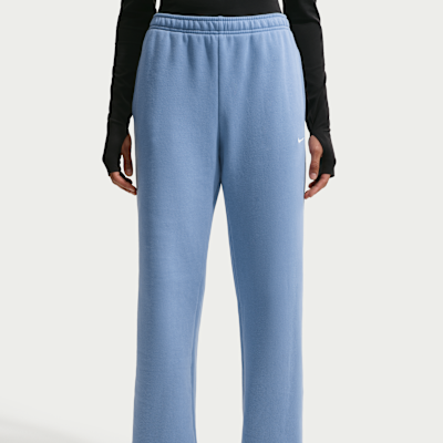Nike Studio Fleece Orta Kalınlıkta Normal Belli Açık Paçalı Kadın Eşofman Altı görsel 2