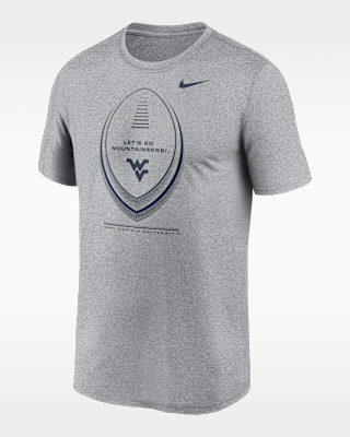 Мужская футболка West Virginia Primetime Football Icon Legend Nike Dri-FIT College для футбола