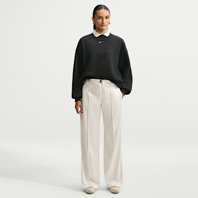 Nike Studio Fleece Orta Kalınlıkta Oversize Crew Kadın Sweatshirt'ü görsel 4