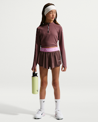 Детские шорты Nike Pro Big Kids' (Girls') Dri-FIT 2-in-1 Shorts