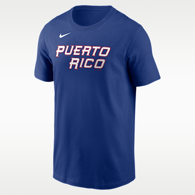 Playera Nike para hombre Javier Báez Puerto Rico National Baseball Team 2026 World Baseball Classic