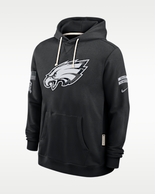 Мужское худи Philadelphia Eagles Salute to Service Sideline Nike Dri-FIT NFL Pullover Hoodie