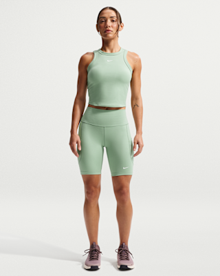 Женские шорты Nike One High-Waisted 8" Biker Shorts with Pockets