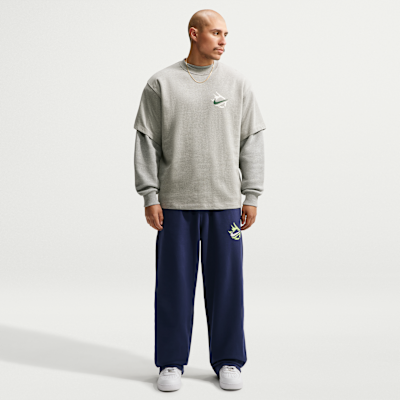 Nike Solo Swoosh Fleece Açık Paçalı Erkek Eşofman Altı