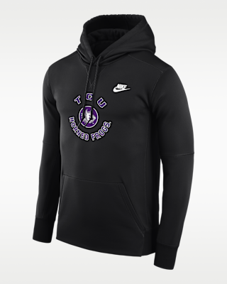 Мужское худи TCU Horned Frogs Nike Football Therma-FIT College Hoodie для футбола