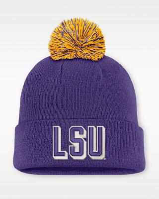 Женские LSU Peak Nike College Cuffed Beanie