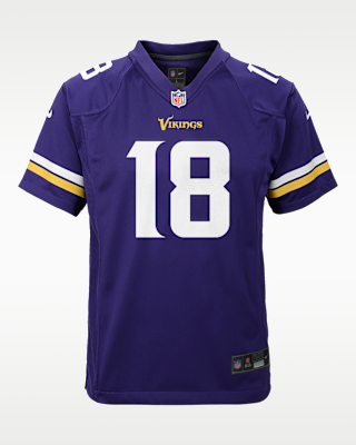 Детские джерси Justin Jefferson Minnesota Vikings 2024 Big Kids' Nike NFL Game Jersey