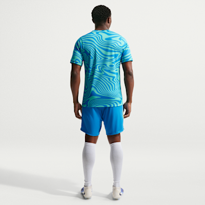 Nike Brezilya Academy Pro Nike Dri-FIT Maç Öncesi Kısa Kollu Erkek Futbol Üstü görsel 5