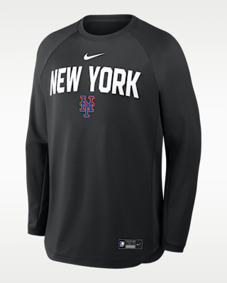 Мужские  New York Mets Authentic Collection Nike Dri-FIT Pullover Crew