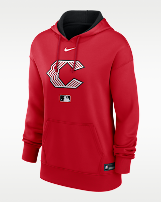 Женское худи Cincinnati Reds Authentic Collection City Connect Nike Therma MLB Pullover Hoodie