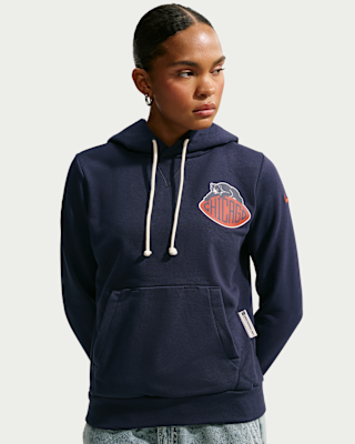 Женское худи Chicago Bears Rivalries Collection Sideline Nike Dri-FIT NFL Pullover Hoodie