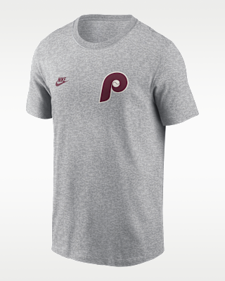 Мужская футболка Philadelphia Phillies Cooperstown 2-Hit Large Logo Nike MLB