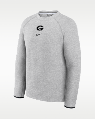 Мужские Georgia Tech Fleece Nike College Pullover Crew