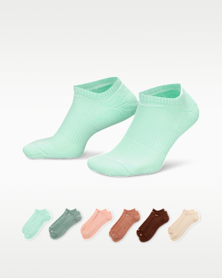Unisex носки Nike Everyday Plus Cushioned Training No-Show Socks (6 Pairs) для тренировок