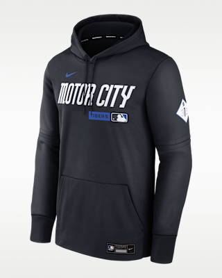 Мужское худи Detroit Tigers Authentic Collection City Connect Nike Therma MLB Pullover Hoodie