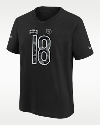 Детская футболка Caleb Williams Chicago Bears Salute to Service Big Kids' Nike NFL