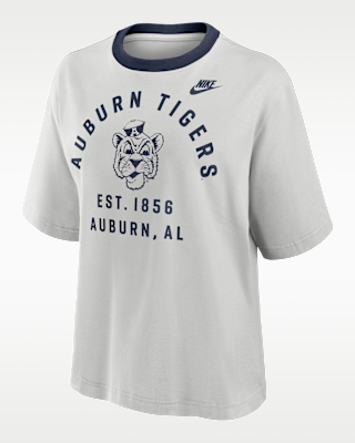 Женская футболка Auburn Legacy Arch Script Boxy Nike College