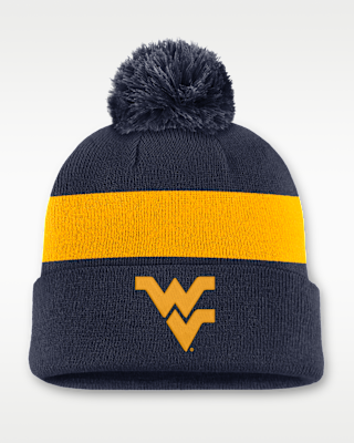 Женские West Virginia Peak Nike College Cuffed Beanie