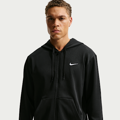 Nike Flex Dri-FIT UV Korumalı Fleece Tam Boy Fermuarlı Erkek Kapüşonlu Üst