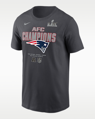 Мужская футболка New England Patriots 2026 AFC Champions Roster Nike NFL