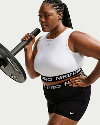 Женские  Nike Pro Dri-FIT Cropped Tank Top (Plus Size)