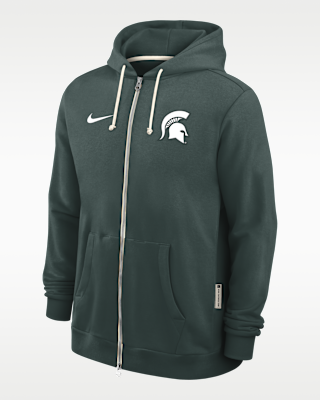 Мужское худи Michigan State Sideline Nike Dri-FIT College Full-Zip Hoodie