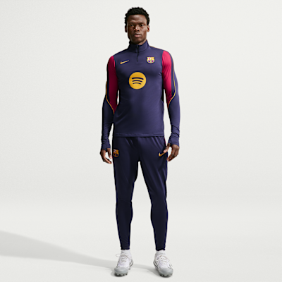 Nike FC Barcelona Strike Nike Dri-FIT Örgü Erkek Futbol Antrenman Üstü görsel 4