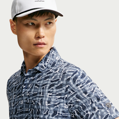 Поло мужское Nike Dri-FIT Tartan Camo Print Golf Polo