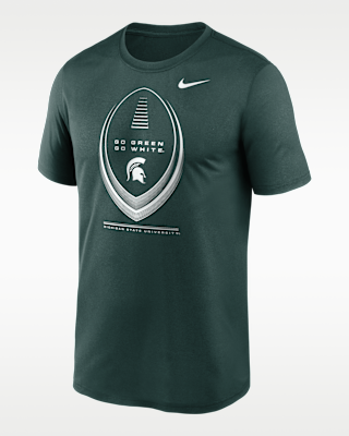 Мужская футболка Michigan State Primetime Football Icon Legend Nike Dri-FIT College для футбола