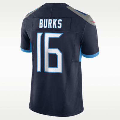 Jersey de fútbol americano Nike Dri-FIT de la NFL Limited para hombre Treylon Burks Tennessee Titans