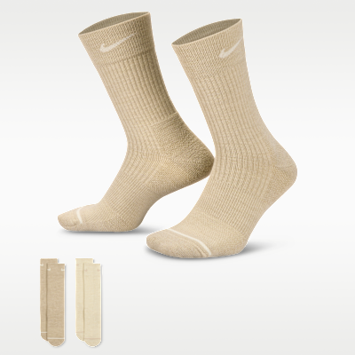 Nike Everyday Wool Cushioned Crew Socks (2 Pairs)