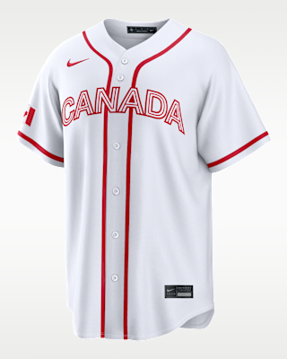 Мужские джерси Bo Naylor Canada National Baseball Team 2026 World Baseball Classic Nike Stadium Jersey