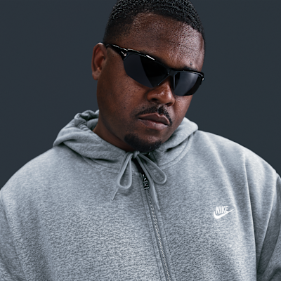 Nike Club Tam Boy Fermuarlı Fleece Erkek Kapüşonlu Üstü görsel 8