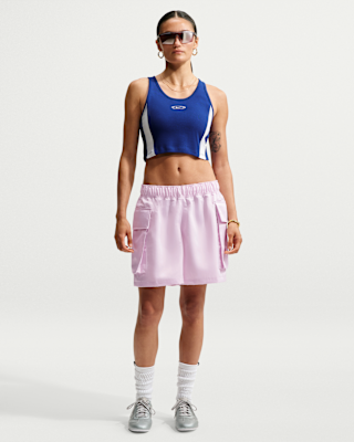 Женские шорты Nike Sportswear Loose Mid-Rise Satin Cargo Shorts
