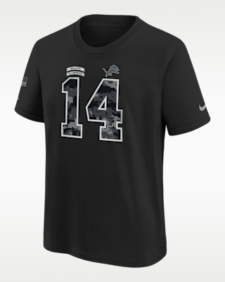 Детская футболка Amon-Ra St. Brown Detroit Lions Salute to Service Big Kids' Nike NFL