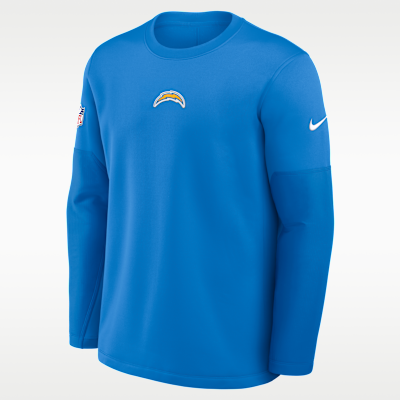 Los Angeles Chargers Scripted To Win Sideline Coach Men's Nike Therma-FIT NFL Long-Sleeve T-Shirt
