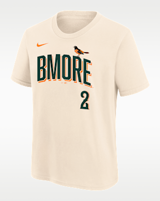 Детская футболка Jackson Holliday Baltimore Orioles City Connect Big Kids' Nike MLB