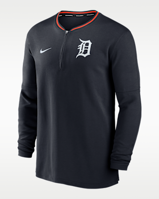 Мужские  Detroit Tigers Authentic Collection Nike Dri-FIT MLB 1/2-Zip Long-Sleeve Top
