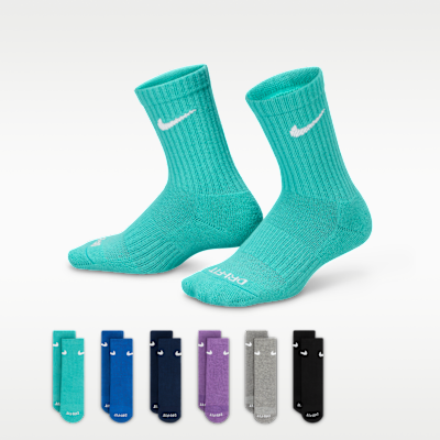 Nike Dri-FIT Performance Basics Little Kids' Crew Socks (6 Pairs)