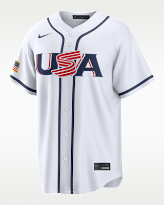 Мужские джерси Ernie Clement USA Baseball 2026 World Baseball Classic Nike Stadium Jersey