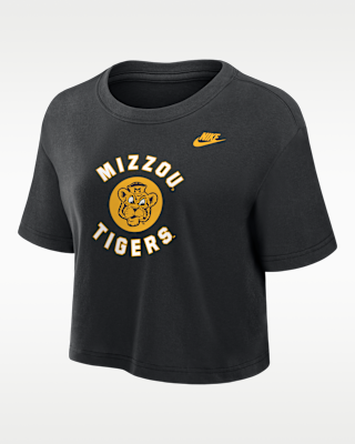 Женская футболка Missouri Tigers Nike Dri-FIT Cropped