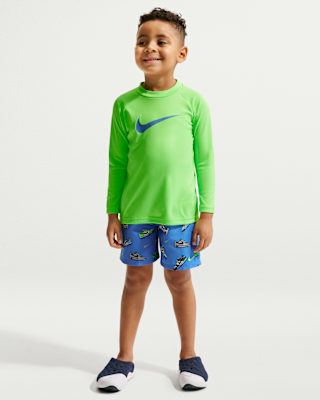 Детские шорты Nike Swim Little Kids' (Boys') Long Sleeve Top Short Set