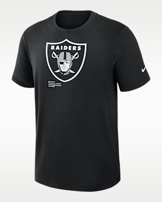 Мужская футболка Las Vegas Raiders Slub Nike Dri-FIT NFL