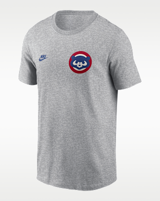 Мужская футболка Chicago Cubs Cooperstown 2-Hit Large Logo Nike MLB
