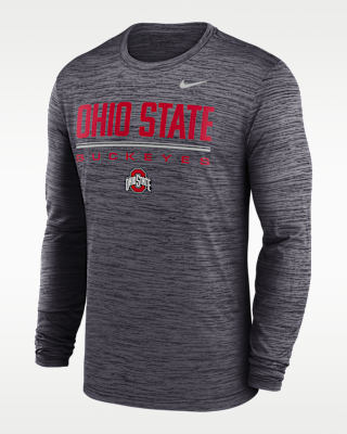 Мужская футболка Ohio State Sideline Velocity Nike Dri-FIT College
