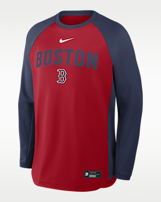 Мужские  Boston Red Sox Authentic Collection Nike Dri-FIT Pullover Crew