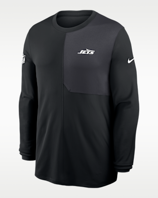 Мужские  New York Jets Sideline Coach Nike Dri-FIT NFL Long-Sleeve Top
