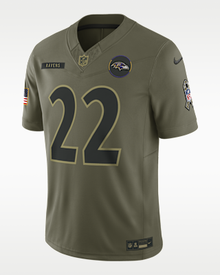 Мужские джерси Derrick Henry Baltimore Ravens Salute to Service Nike Dri-FIT NFL Limited Jersey