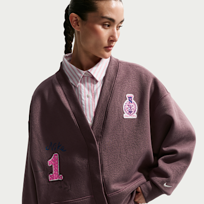 ナイキ スポーツウェア ウィメンズ オーバーサイズド フリース カーディガン