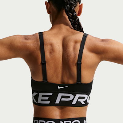 Nike Pro Indy Plunge Orta Destekli Pedli Kadın Spor Sütyeni görsel 2
